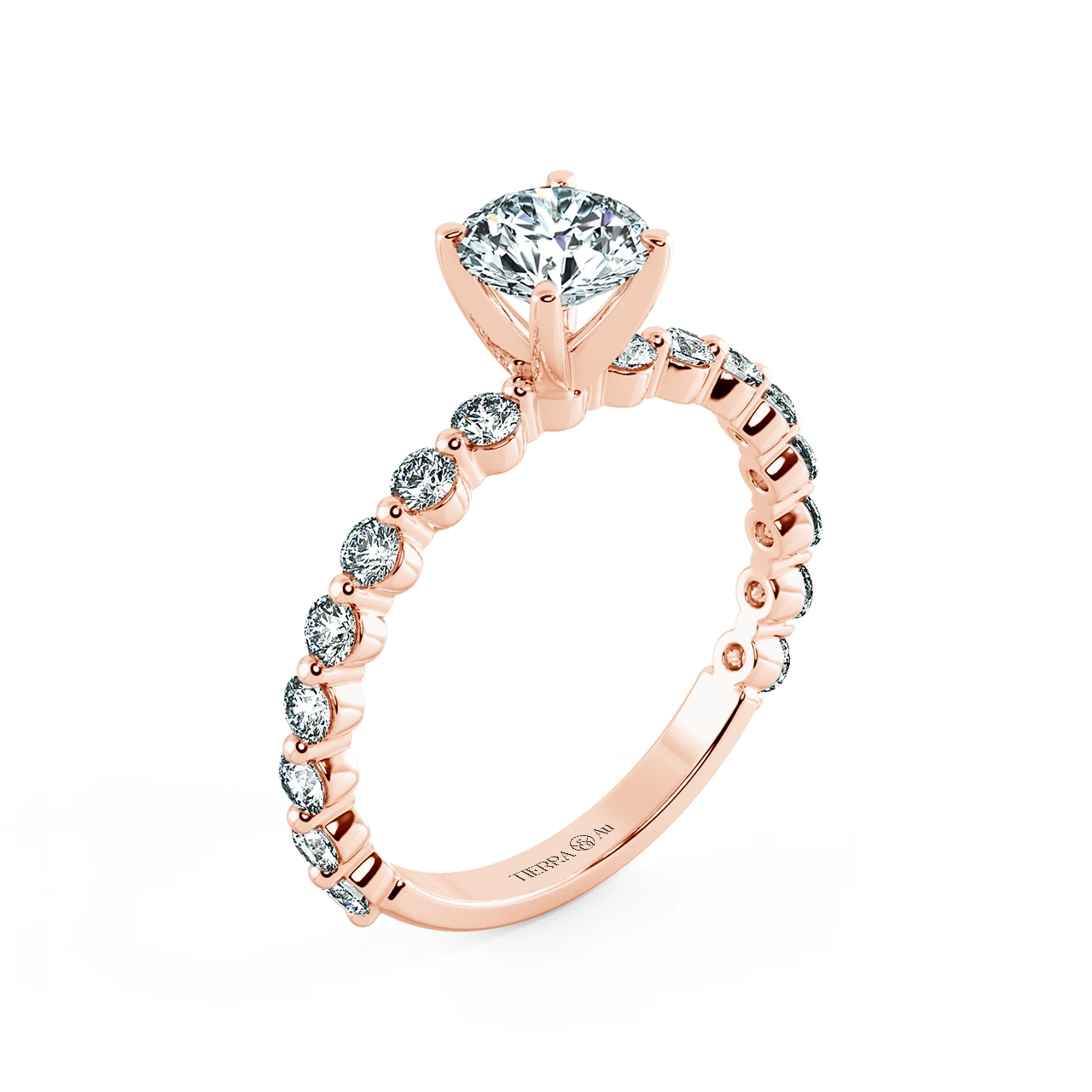 Solitaire Engagement Ring with Eternity Band NCH1804 4